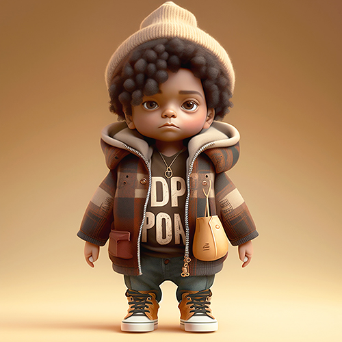 fashion little boy created by ai